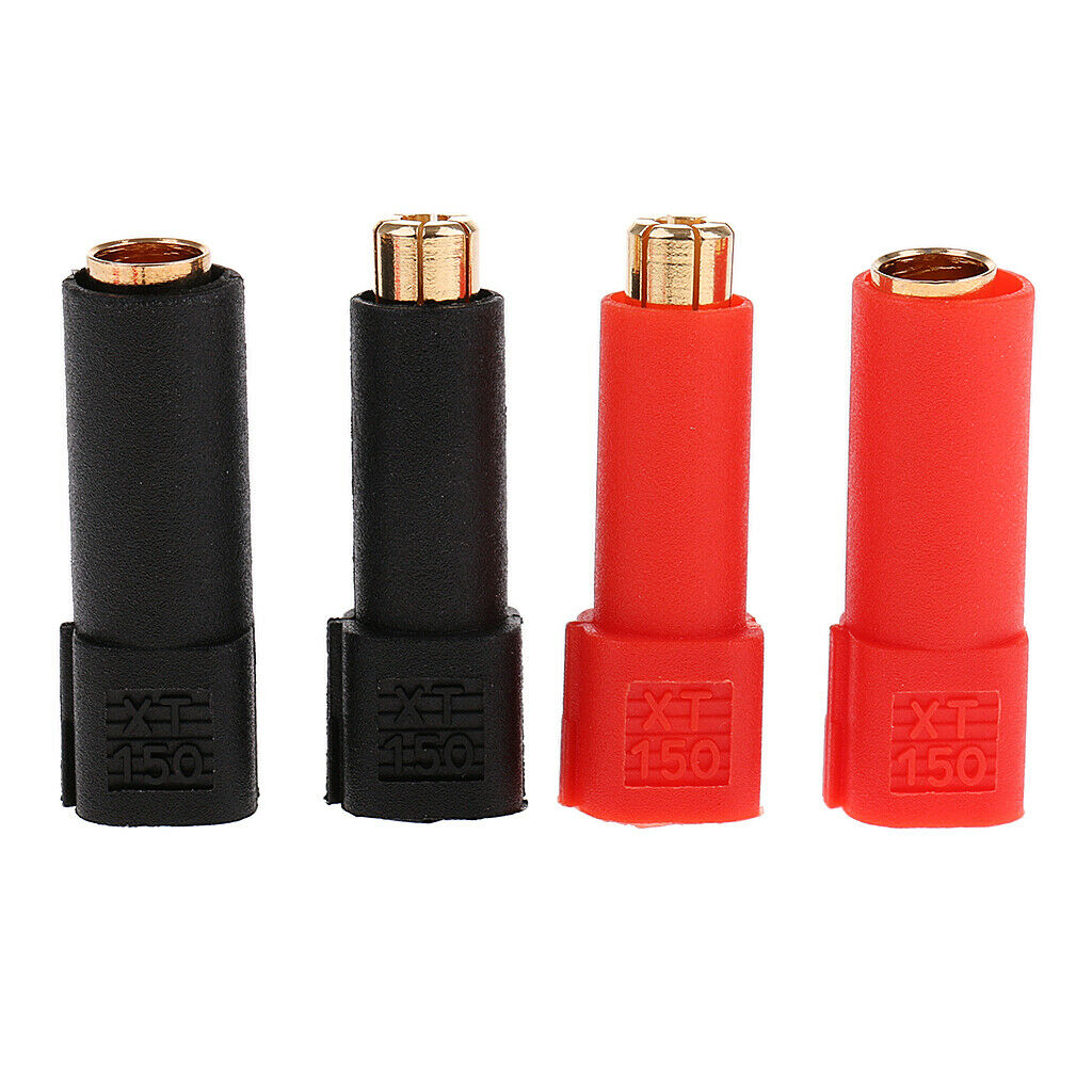 RC XT150 Male Female DIY Banana Connector for Lipo Battery Convert 4 Pairs