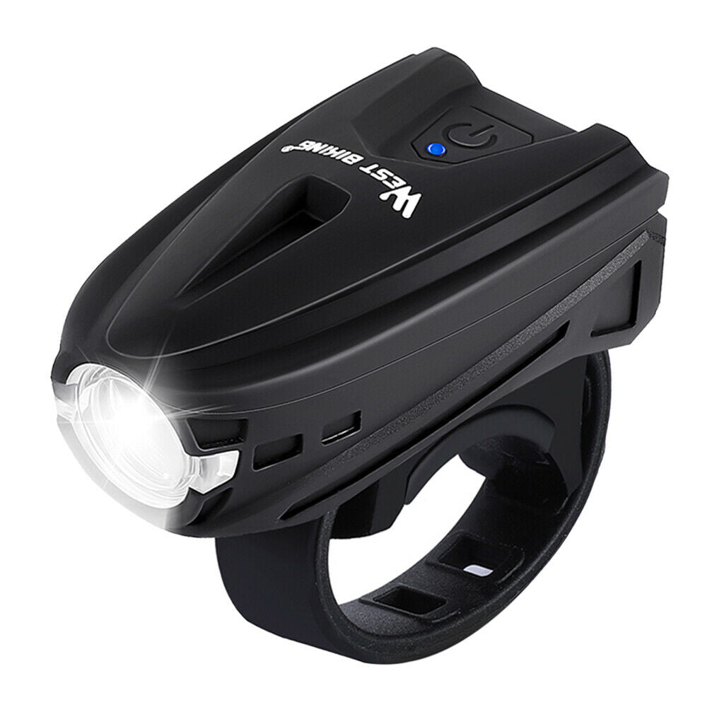 Waterproof Bike Front Light Cycling Handlebar USB Lamp Torch Flashlight