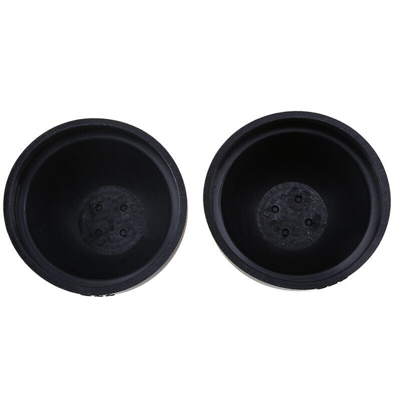2PCS Car Motorcycle HID LED Headlight TR34RI Dust Cover Sealing Cap Black 2.76"