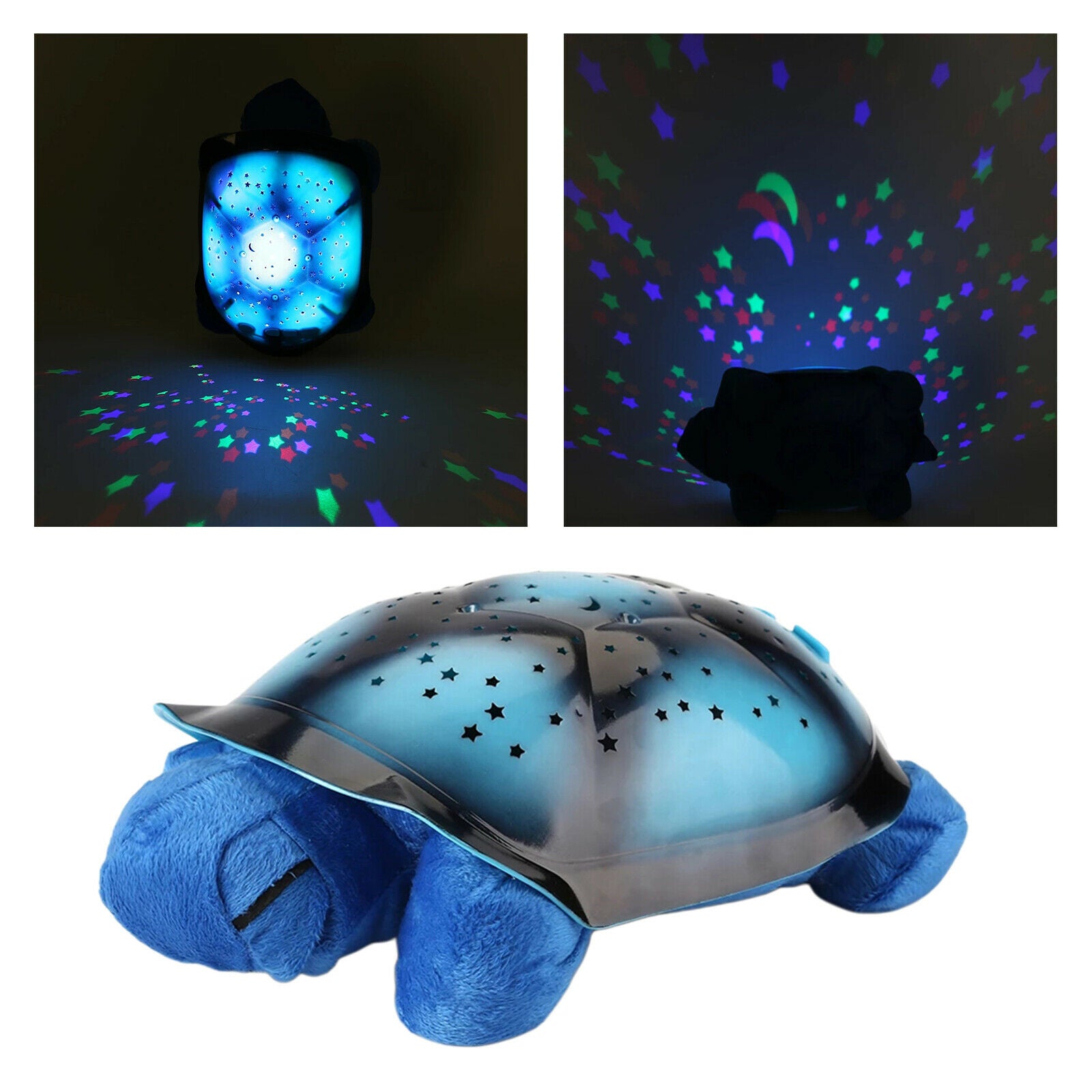 Cute Kids Galaxy Star Projector Colors Changing Nightlight for Baby Bedroom