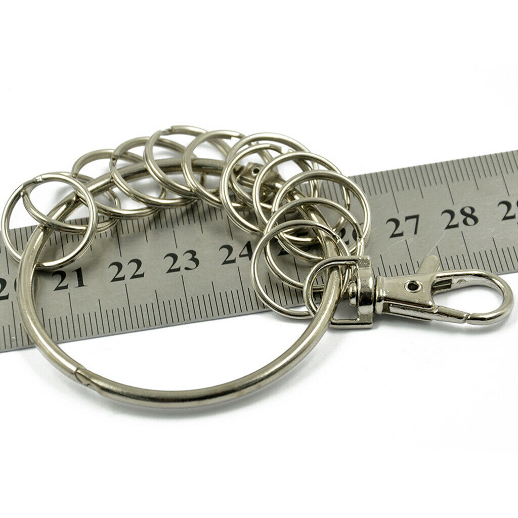Jump Rings Keychains with Lobster Clasp for Jewelry Earring Findings Crafts