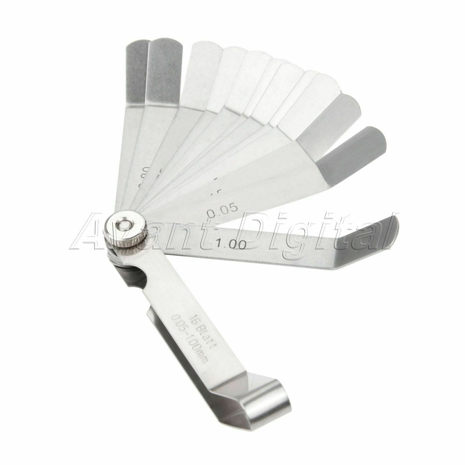 105mm Long 16 Blade Metric 0.05mm-1mm Feeler Gauge Feeler Gauge for Metric Set
