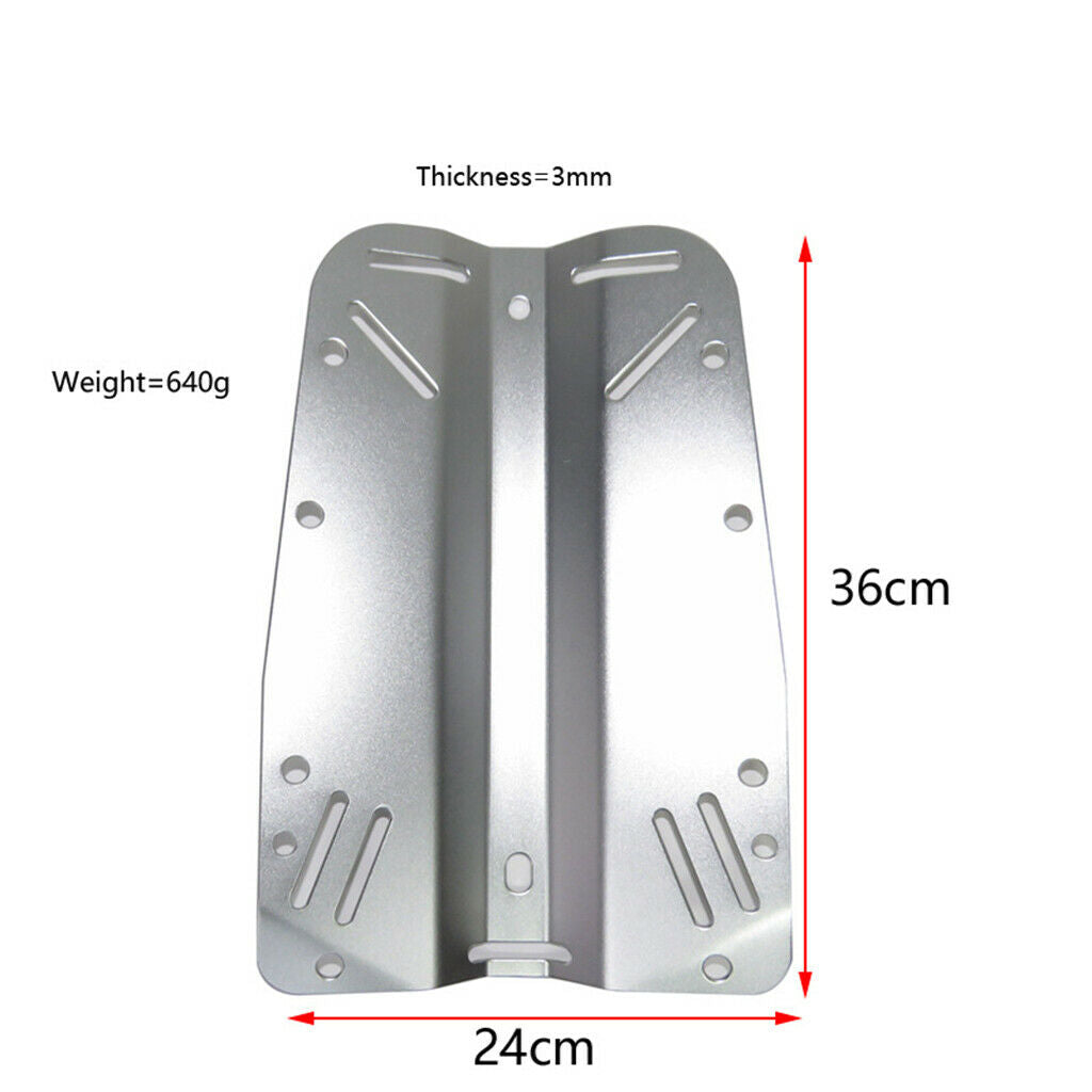 Lightweight Universal Diving Backplate Diver Scuba Back Plate Scuba Diving