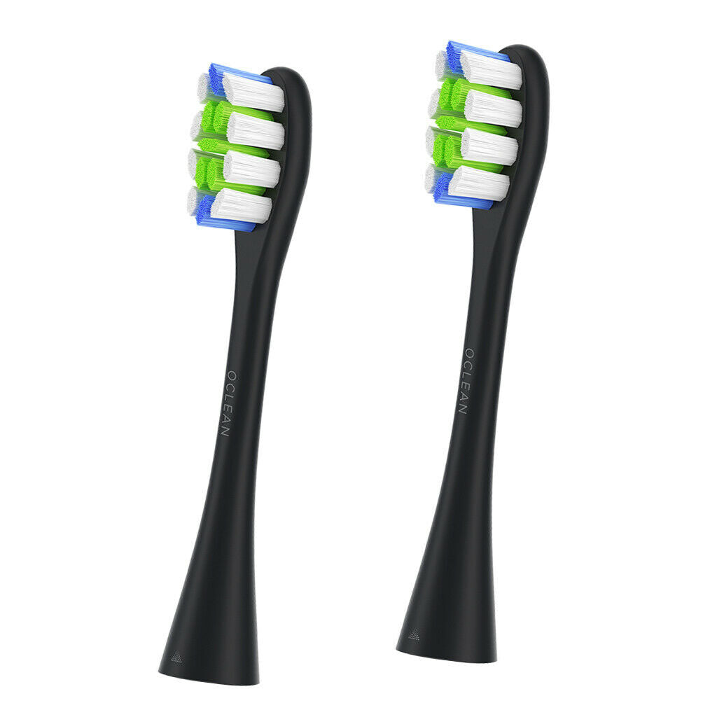 2pcs Sonic Toothbrush Heads Replacement for Toothbrushes Black_Multi Color