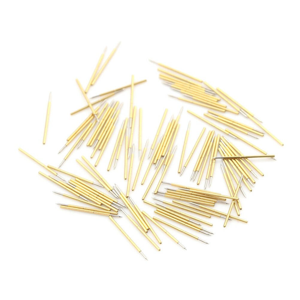 100x P50-B1 Dia 0.68mm Length 16mm 75g Spring Pressure Test Probe Pogo Pin C WF