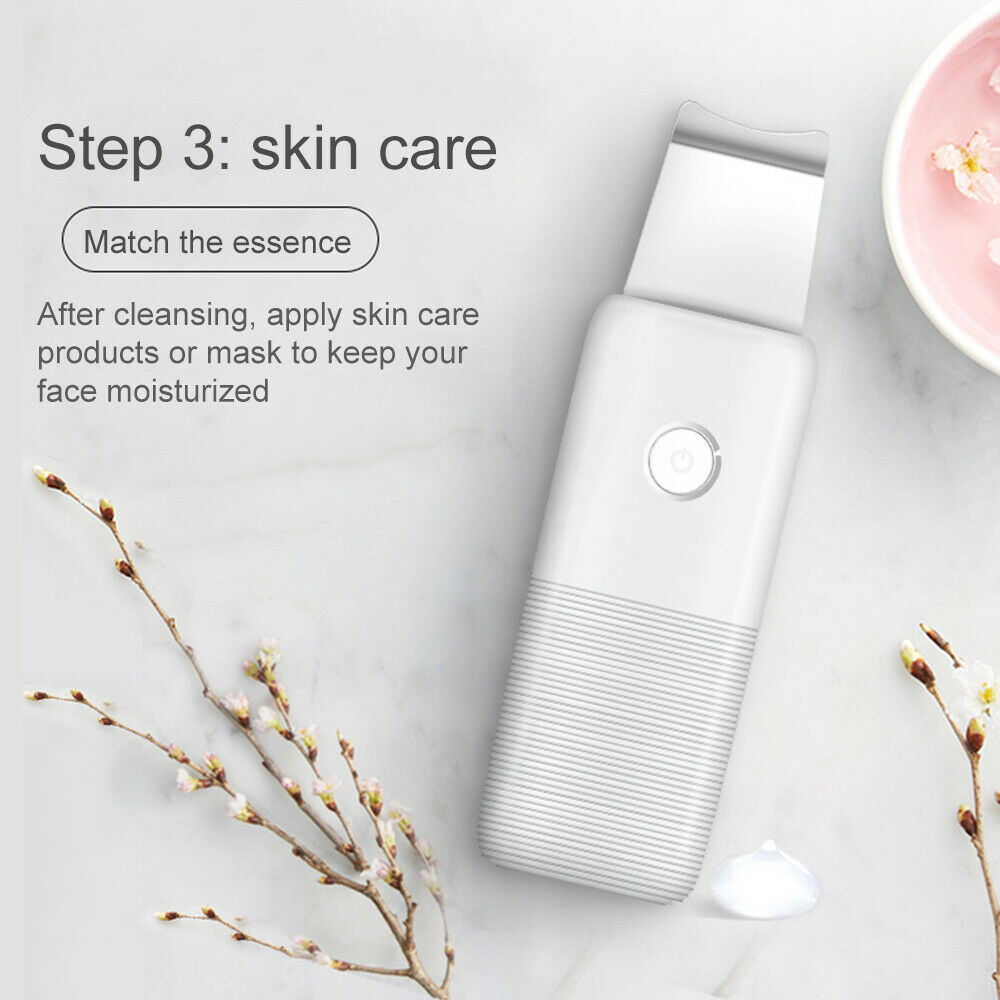 New Ultrasonic Skin Scrubber Shoveling Peeling Remover Facial Pore Deep Cleaning