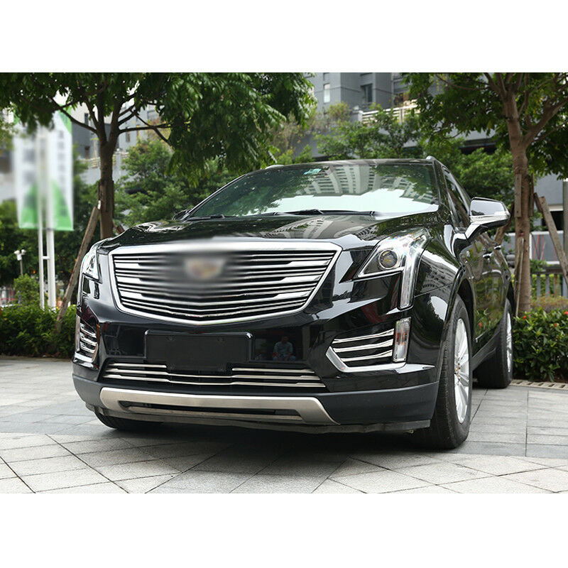 New 6pcs Chrome Front Fog Light Stripe Trim For Cadillac XT5 2016 2017 2018