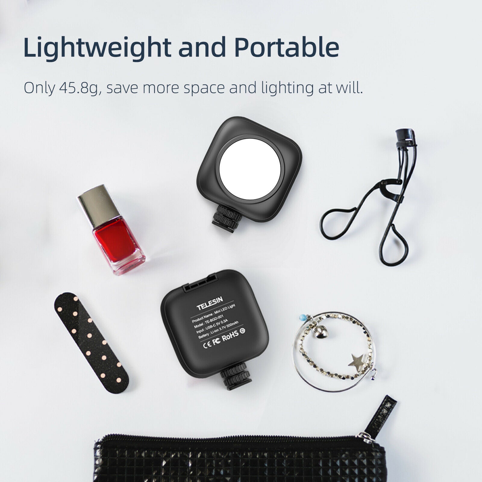 500mAh Video Fill Light for Vlog Selfie Photography Portraits SLR Mobile