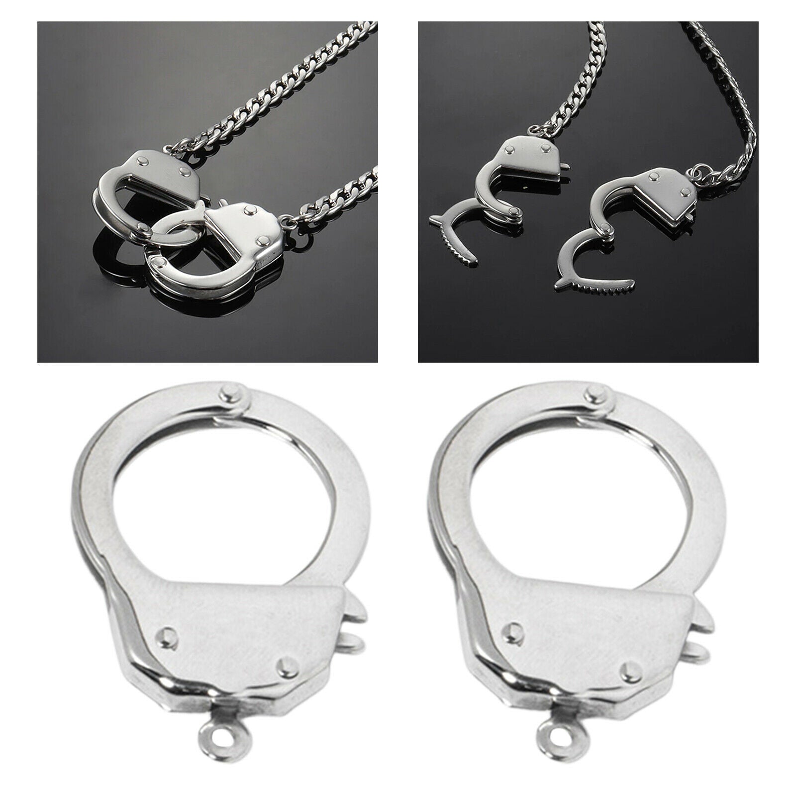 Necklace Handcuffs Clasp Stylish Connector Jewelry Clasps Gifts Accessory