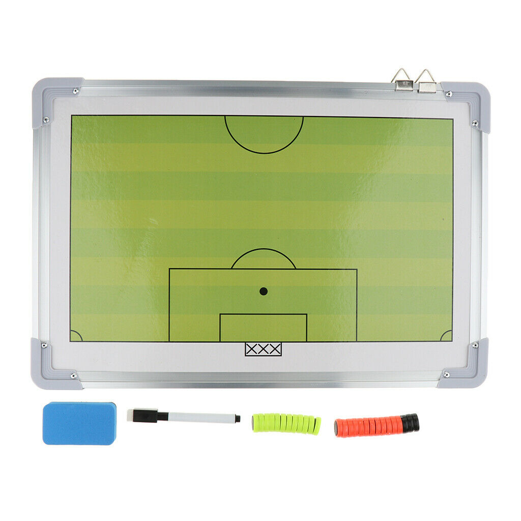 Aluminum Alloy Soccer Coaching Board Football Training Clipboard with Hook