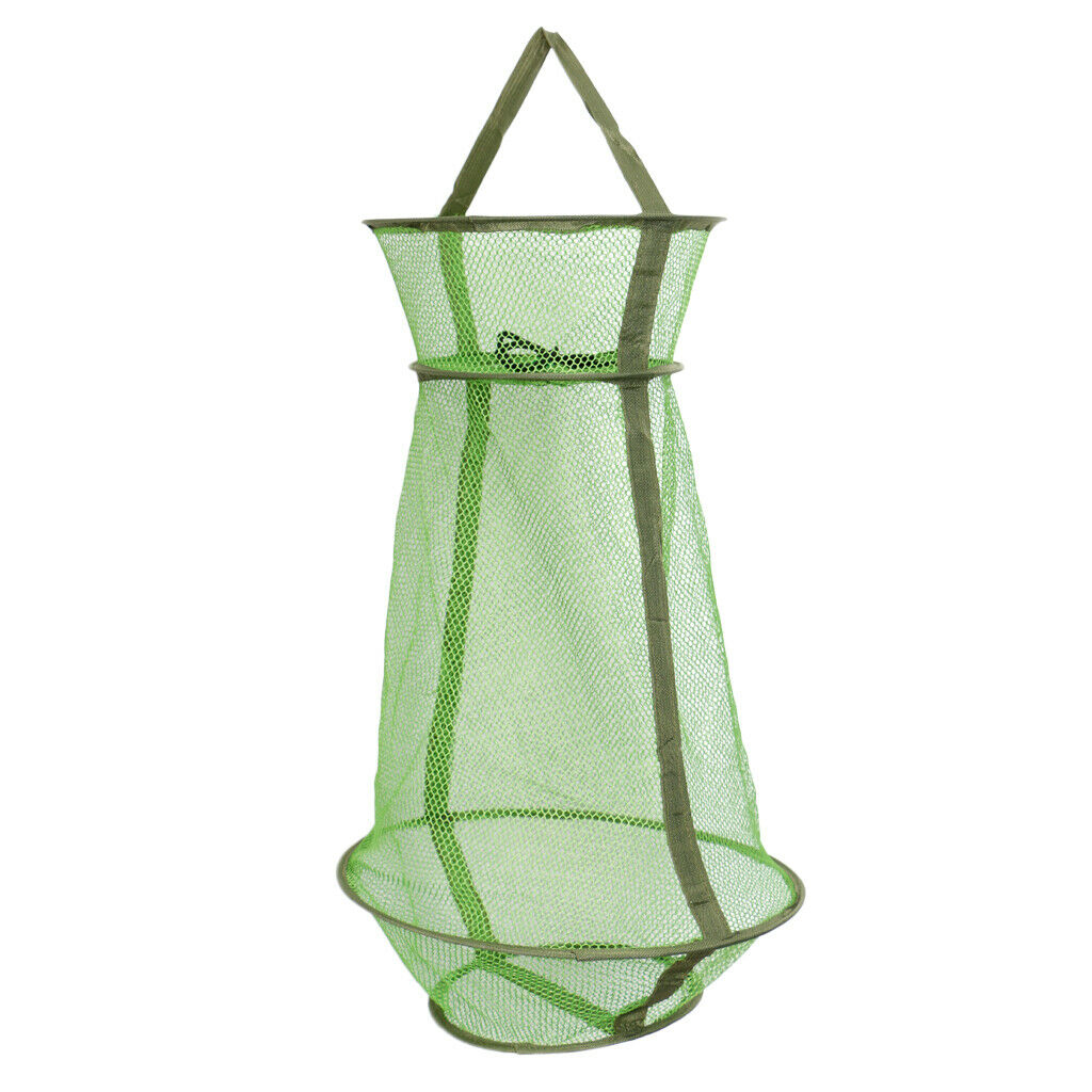 Collapsible Crayfish Crabs Lobster Shrimp Fishing Trap Bait Pot Dip Net Cage
