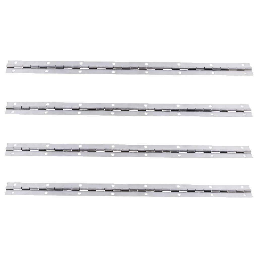 4pcs 15''x1'' Boat Piano Hinge Stainless Marine Deck & Cabin Hardware Single