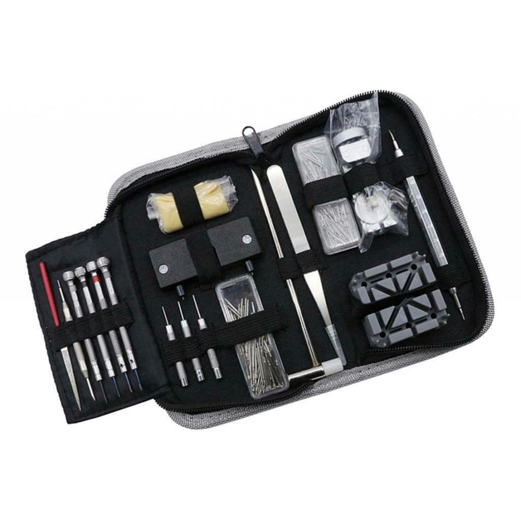 Watch Repair Tool Kit Opener Cloth Screwdriver Tweezers Set Wacth Repairing
