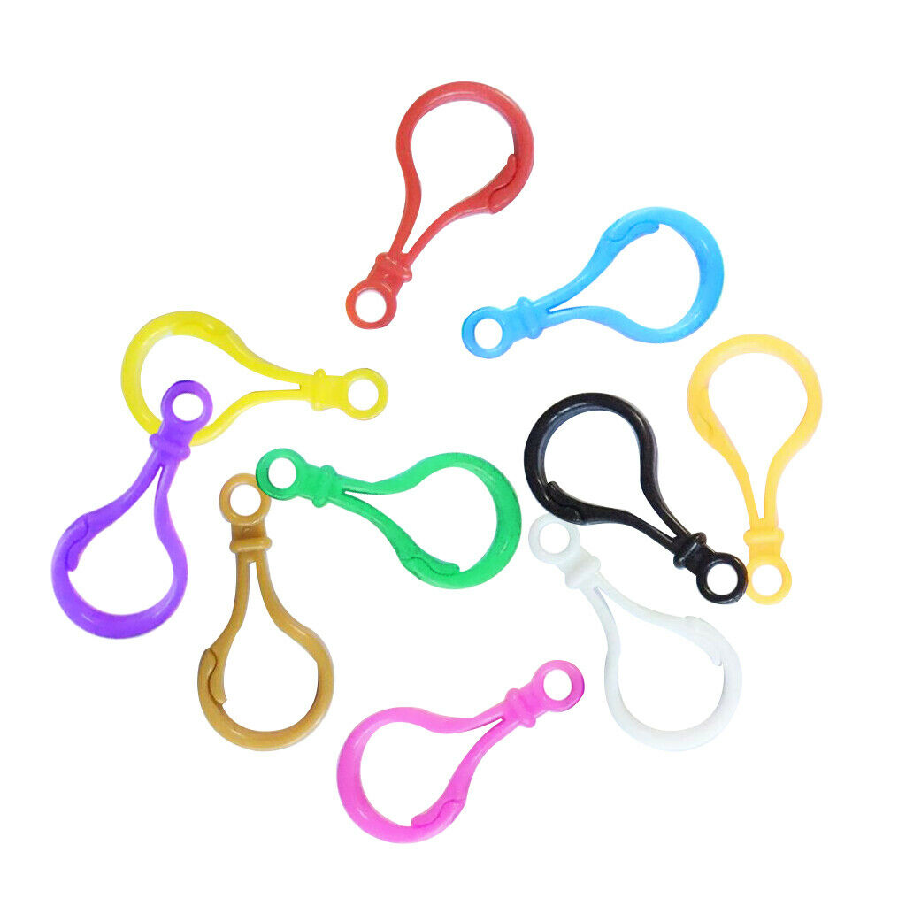 10pcs Multicolor Plastic Lobster Clasps Clips for Jewelry Making 5cm