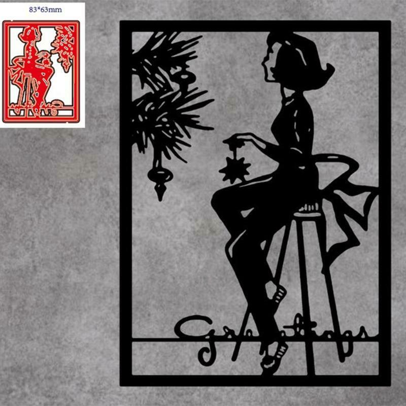 Girl Metal Cutting Dies Stencil DIY Scrapbooking Album Paper Card Template Mold