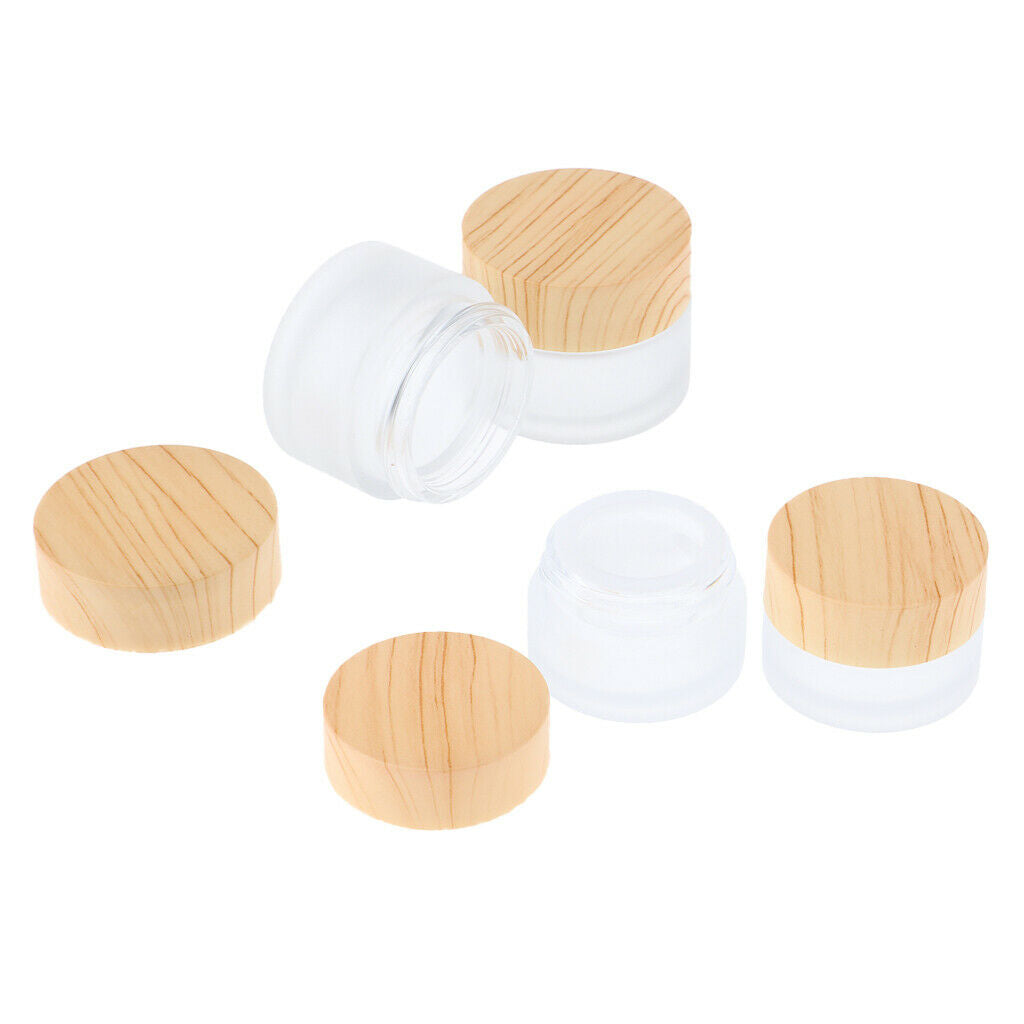4Pcs Empty  Cosmetic Jars Bottles for Eyeshadow Lotions Creams Mud Masks
