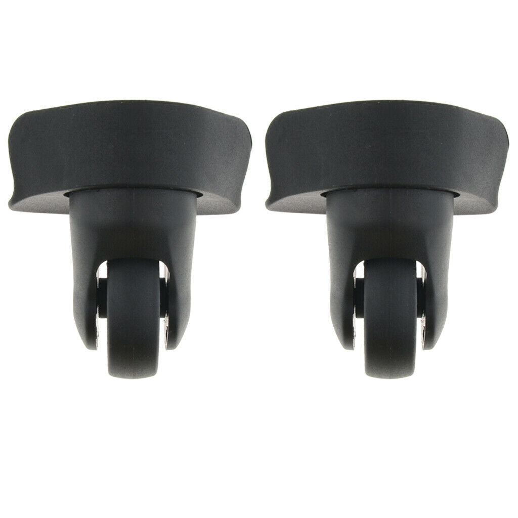 2 Pieces DIY Travel Luggage Left And Right Swiveling Roller Coaster Wheels A65