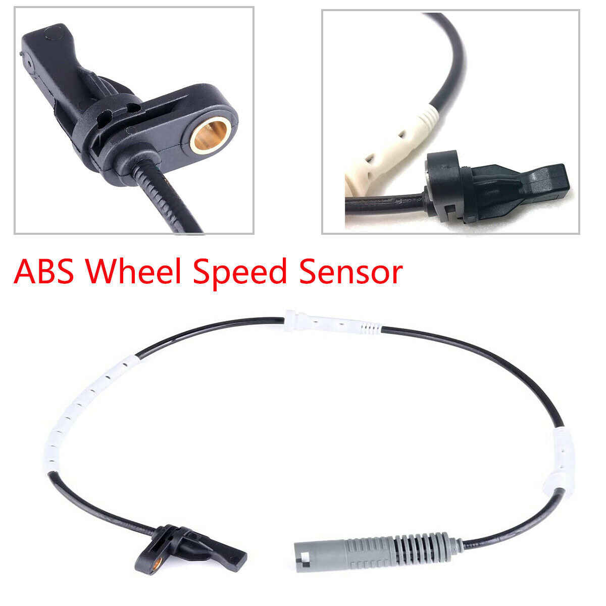 For BMW 128i 325i 323i 328i E90 OEM#34526870075 Black ABS Wheel Speed Sensor x1