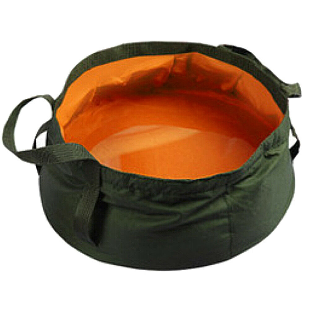 Collapsible Portable Water Container for Fishing Camping Hiking Orange