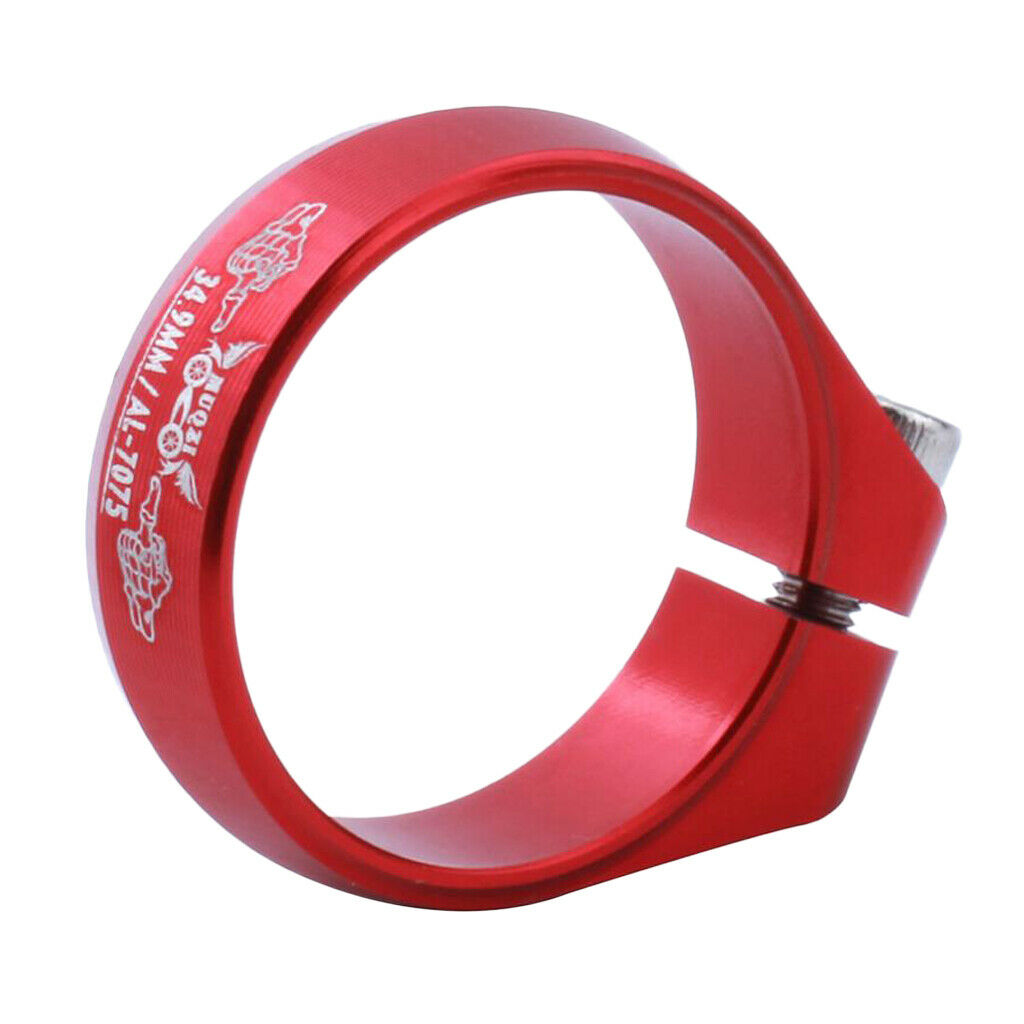 Replacement SeatPost Clamp Tube Clip Mountain Road Bike Part 34.9 mm Red