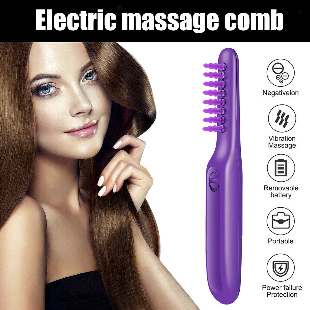 Hair Brush Electric Detangler For Wet or Dry Hair Comb Detangling Smoothing