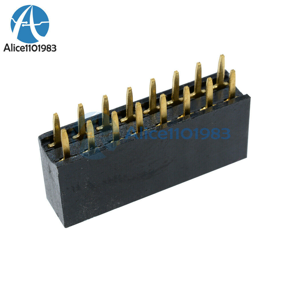 50PCS 2x8 16 Pin 2.54mm Double Row Female Straight Header Pitch Socket Pin Strip
