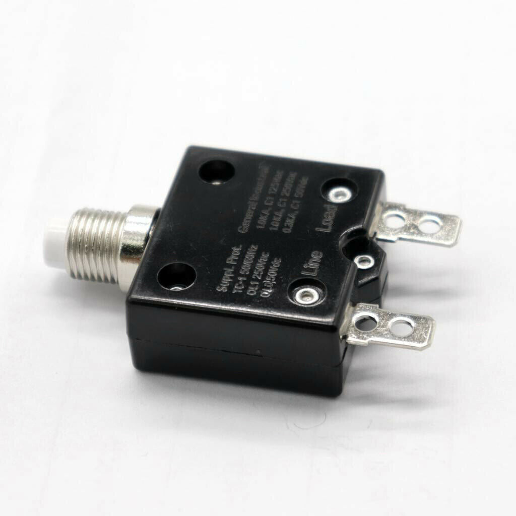 Push Button Resettable Circuit Breaker with 2 Quick Terminals