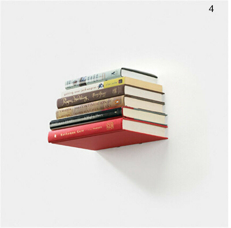 1 Pcs Wall Home Decor Design Student Creative Hidden Invisible Book Shelf JCDD