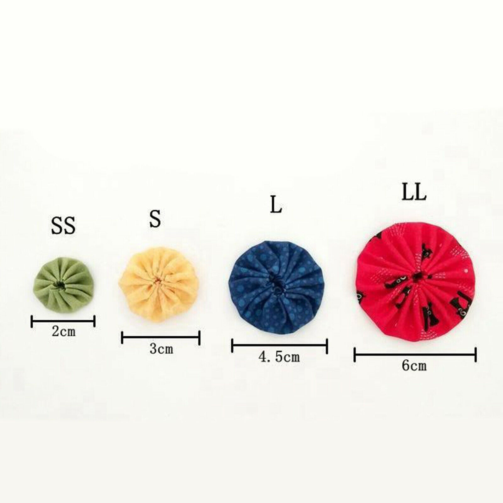 Set of 4 Yo-Yo Makers Fabric Flower Making Templates Tools 4cm 6cm 9cm 12cm