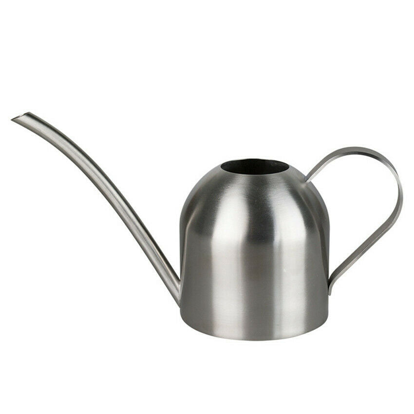 Indoor Outdoor Decorative Metal Watering Can 500ml Stainless Steel Garden Tool