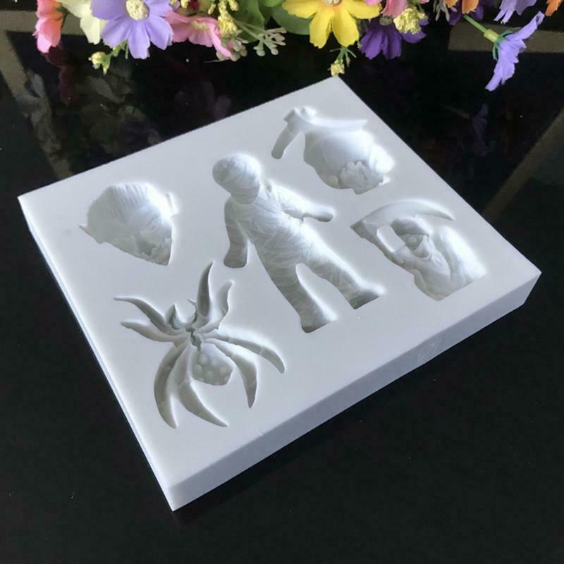 Halloween Fondant Mold Silicone Chocolate Candy Mold Cupcake Baking Tool Kitchen