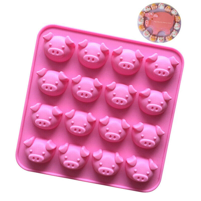 Pig Silicone Mold Cake Chocolate Fondant Mould DIY Cake Decorating Too.l8