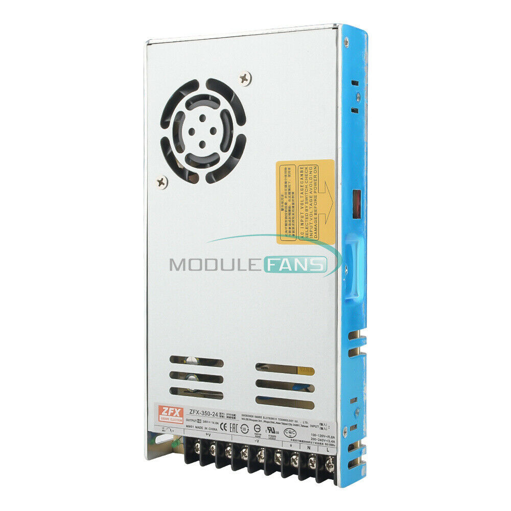 350W Switching Power Supply Mdule AC 220V to DC 24V Cooling Fan Protective Film