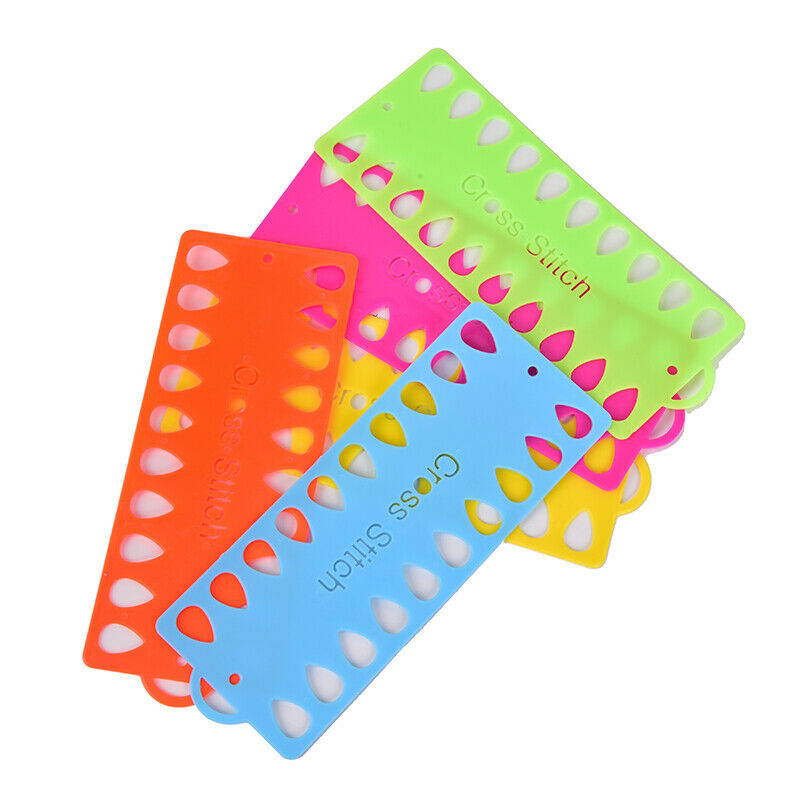 2pcs Plastic Cross Stitch Row Line Board Embroidery Floss Thread Yarn Organiz Qx