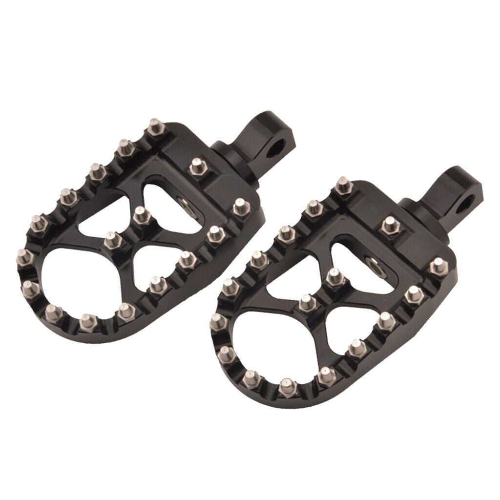 Universal CNC Motorcycle Foot Peg Rest Pedals Floor Boards Compatible for Custom
