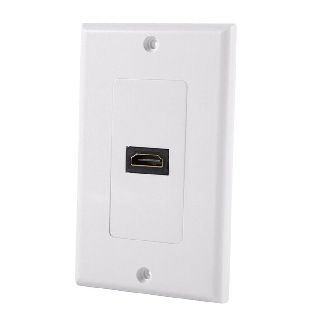 HDMI Distribution and Organization Wall Plates Panel, Single Gang HDMI 4K