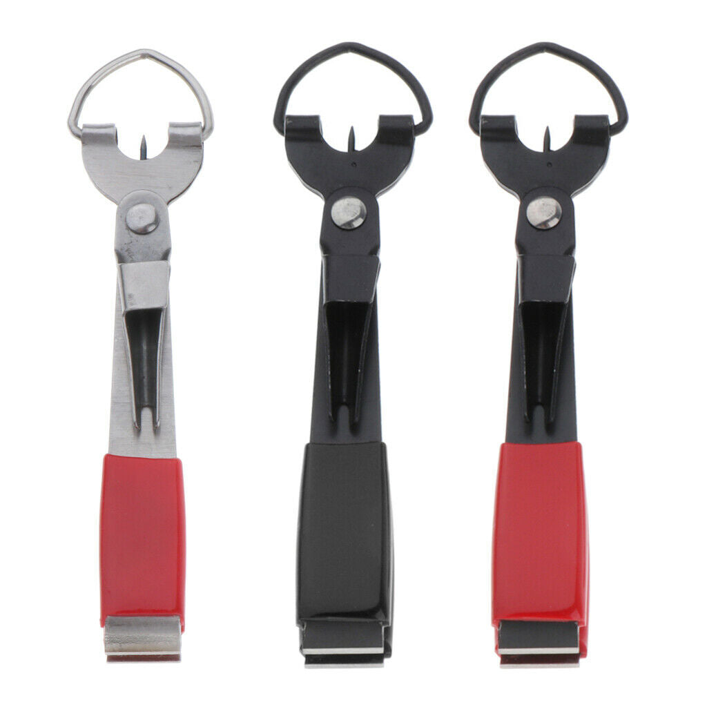 3 Pieces Durable 4 In 1 Knot Fishing Line Nipper Cutter Clipper Tackle