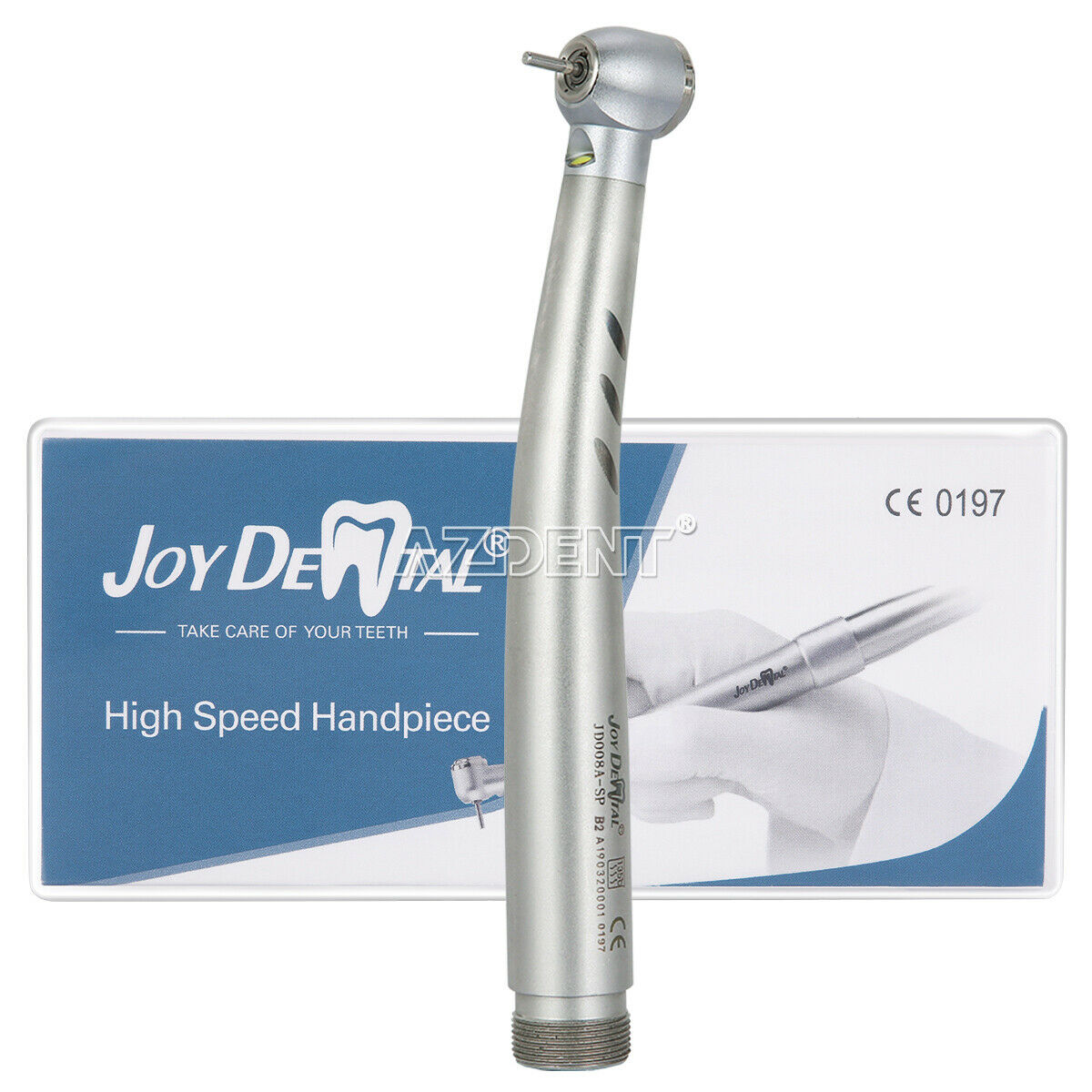 Dental E-generator LED High Speed Handpiece Push Ceramic Bearing 4 Spray 2 Holes