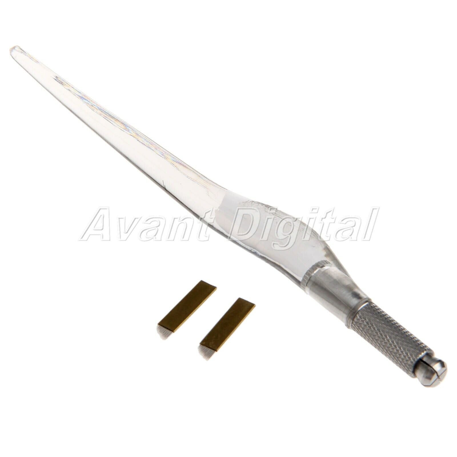 Permanent  Eyebrow Makeup Manual Pen+50Pc 14Pin Blades Needle Tattoo Beauty Tool