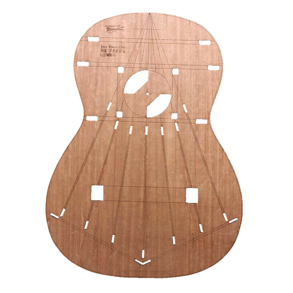 Premium Classical Guitar Body Template Layout for Jose Romanios Guitar, Building