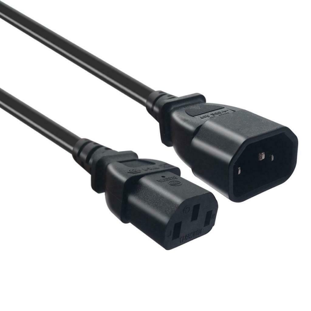 0.5m IEC320 C14 To C13 Power Extension Cable Cord For PDU Computer Printer