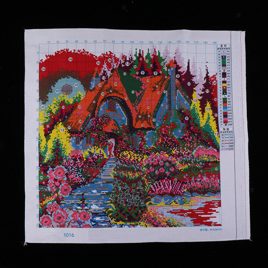 11CT Stamped Cross Stitch Starter Kits Beginners Cross-Stitching Pre-Printed