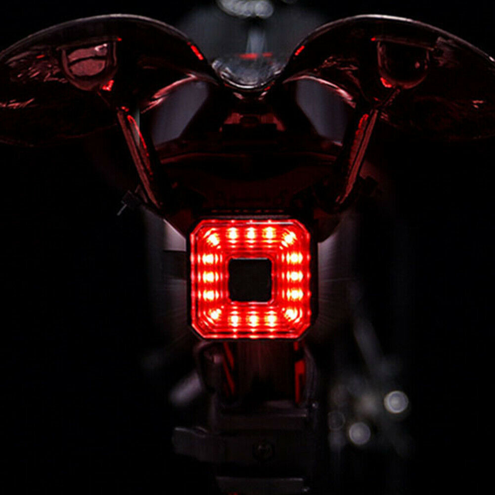 Bicycle Taillight Smart Brake Sensor USB Charge Waterproof  Bike Rear Lamp @