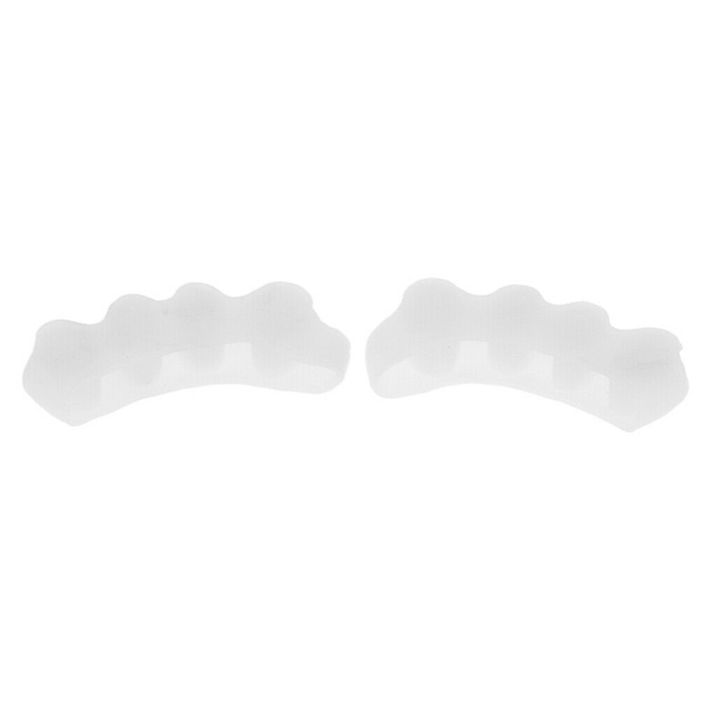 Silicone Toe Separators Bunion Pain Relief Toe Spacers Nail Polish Tools