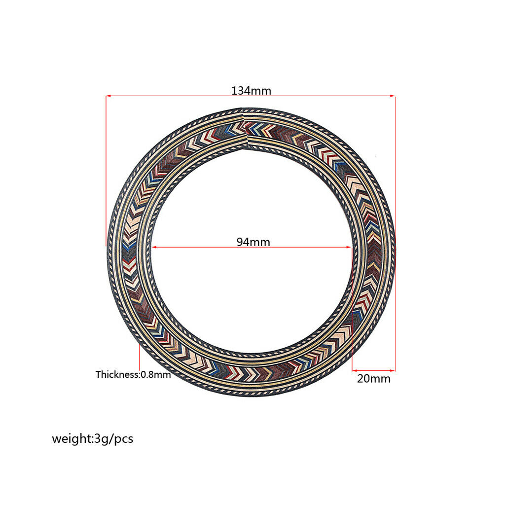 Classic Guitars Soundhole Decals 94mm Guitars Musical Instrument Decor