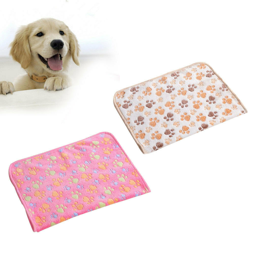 2pcs Pet Blanket Cat Dog Sleep Warm Soft Mat Winter Warm Not Fade Easily Clean