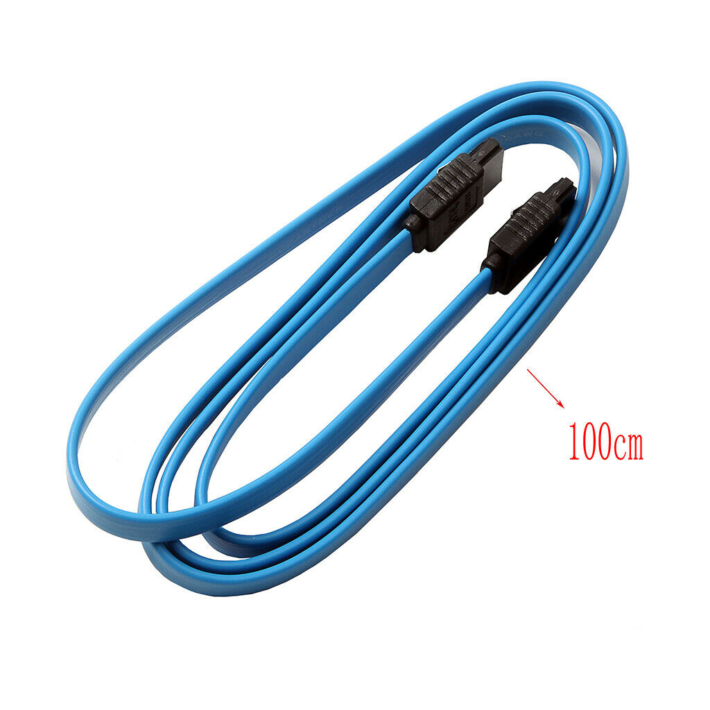 4X HDD 7 pin SATA 3.0 Data Extension Cable Copper Core Cord 1M/3.3ft 6Gb/s