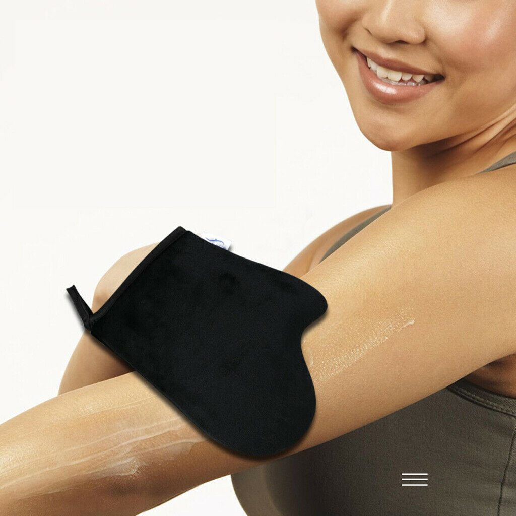 6PCS Double Side Self Tanning Mitt Applicator Kit Microfiber Glove Tools Set