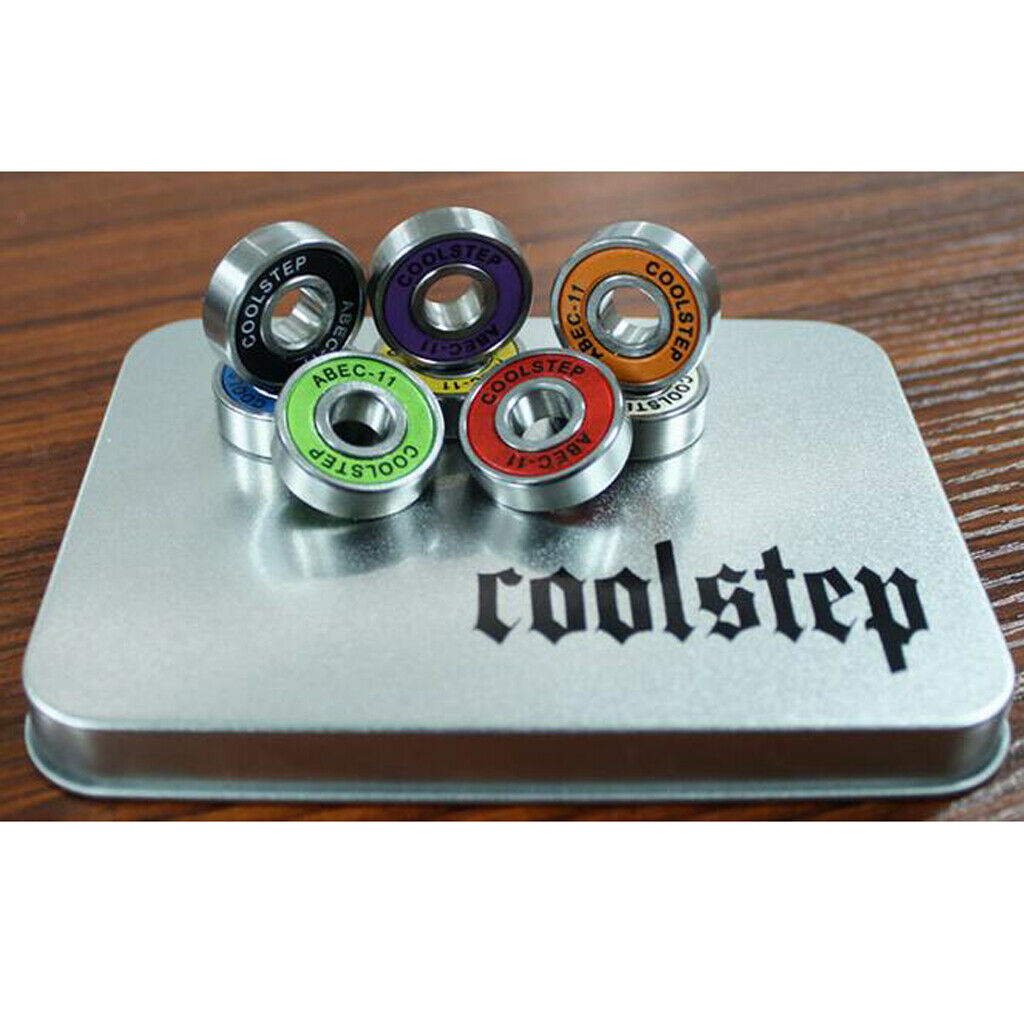 8Packs Skateboard Bearings Longboard Bearings Scooter Bearings ABEC-11