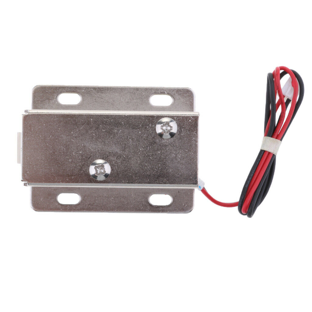 12V 0.4A Mini Electric Magnetic Lock Door Access Control Cabinet Locker Sliver